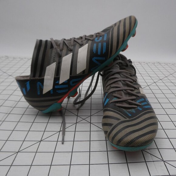 Adidas Nemeziz  Soccer Cleats - Size US mens 7 (UK 6-1/2) - Grey/Blue - Picture 1 of 13